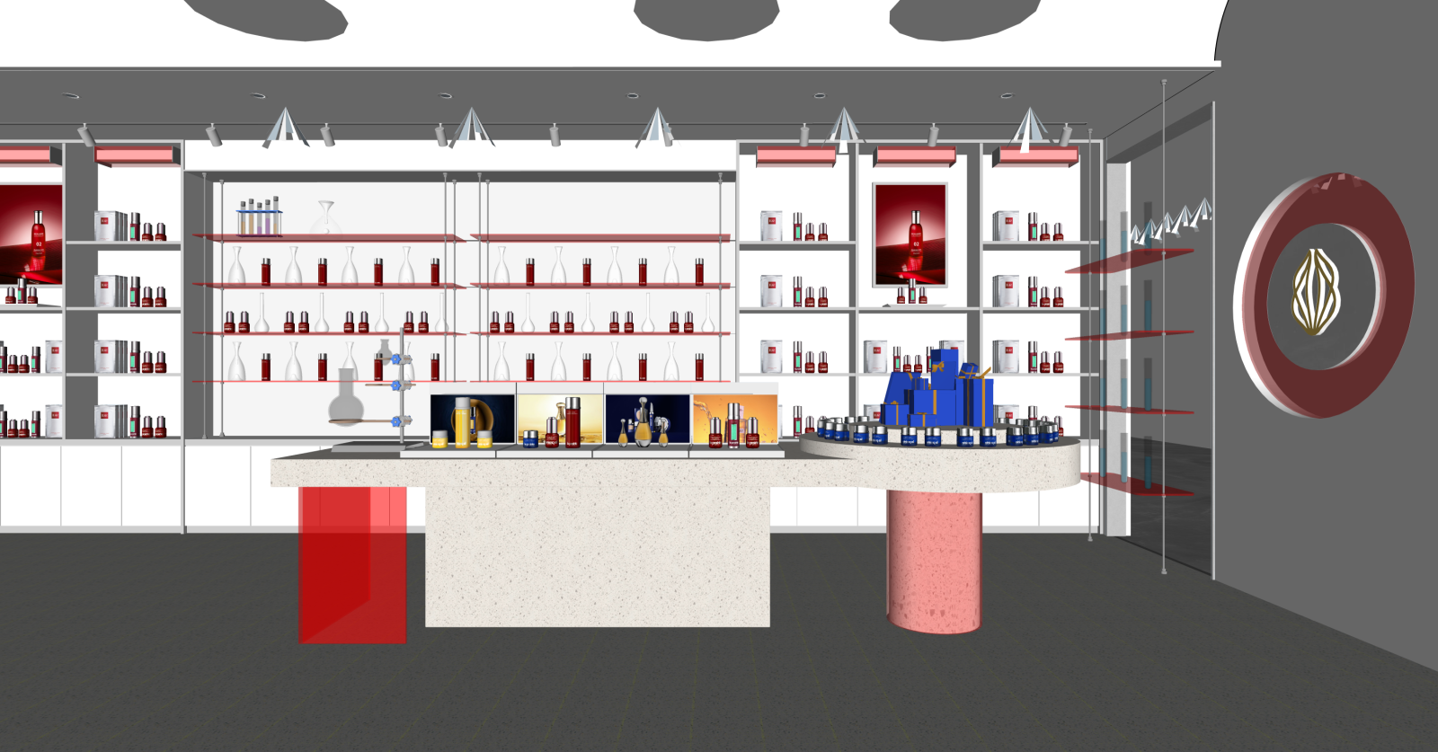 现代美妆店SU模型下载【ID:1216005825】