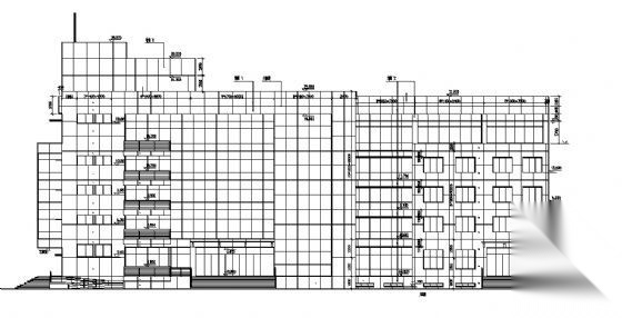 综合楼建筑施工图cad施工图下载【ID:151666162】