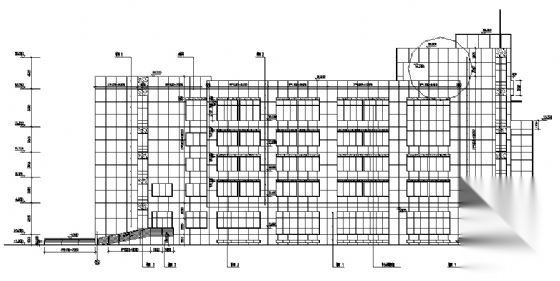 综合楼建筑施工图cad施工图下载【ID:151666162】