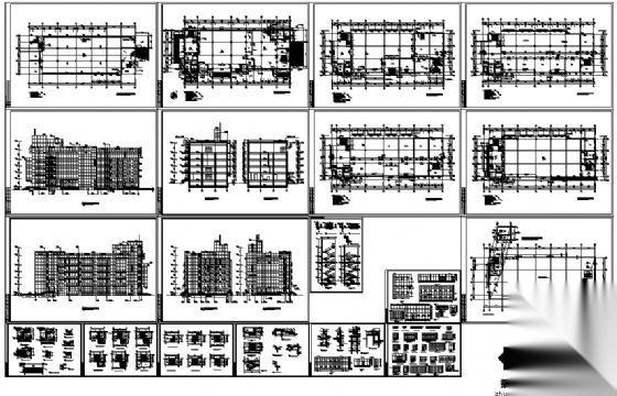 综合楼建筑施工图cad施工图下载【ID:151666162】