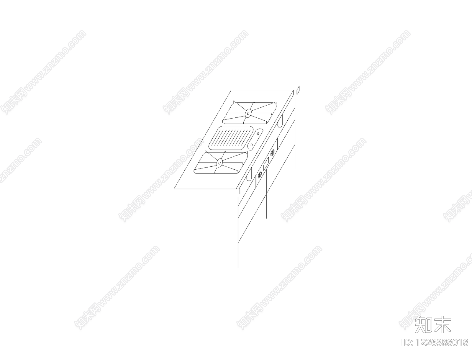 厨房设施CAD图纸
