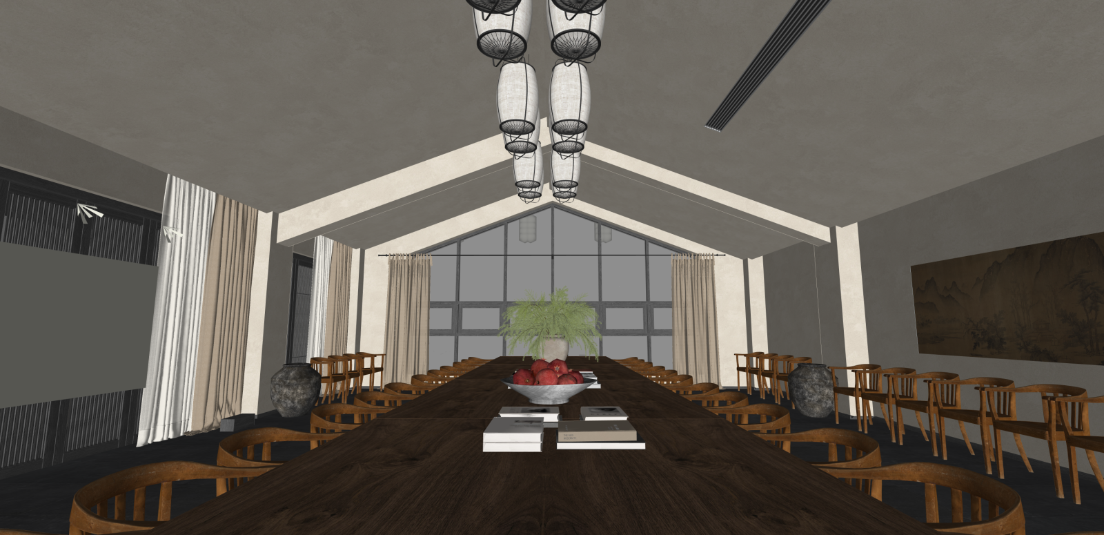 侘寂其他休闲娱乐空间SU模型下载【ID:1215975992】