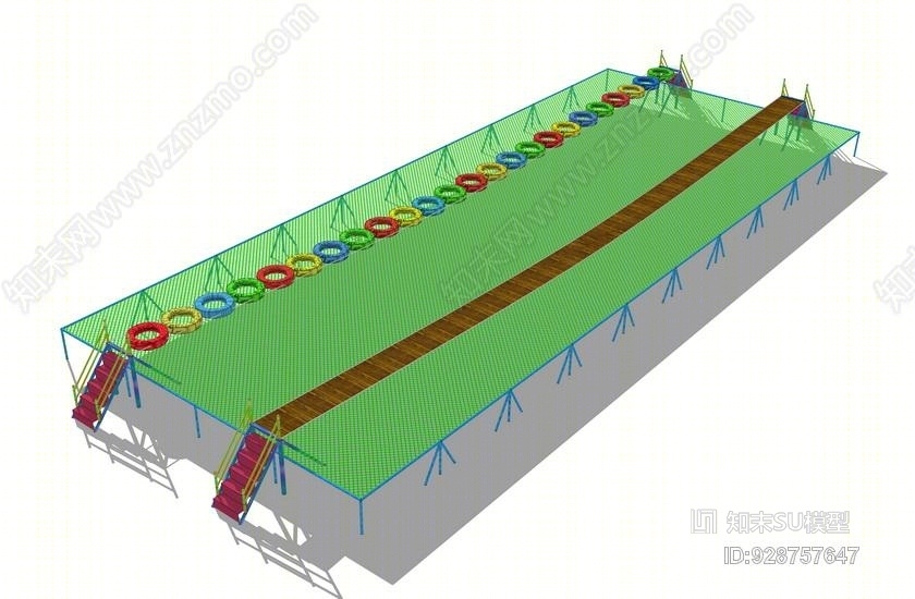 轮胎步云梯SU模型下载【ID:928757647】