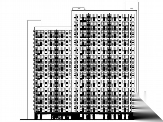 [东莞]某二十五层酒店式公寓建筑扩初图施工图下载【ID:165732190】