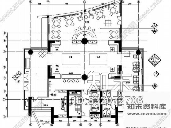 施工图佛山高档社区核心居住区售楼处设计装修图cad施工图下载【ID:532072706】