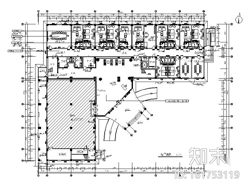 全套现代设计办公大楼CAD施工图cad施工图下载【ID:161753119】