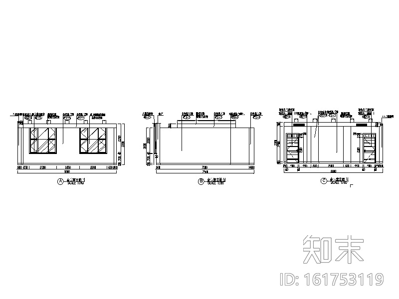 全套现代设计办公大楼CAD施工图cad施工图下载【ID:161753119】