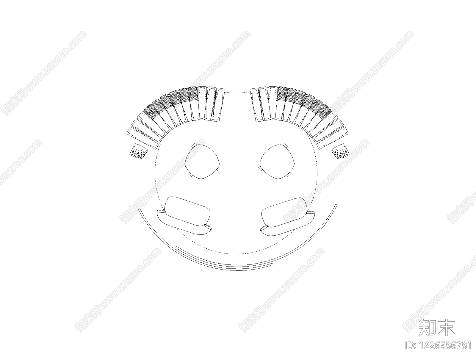 现代椅子CAD图纸