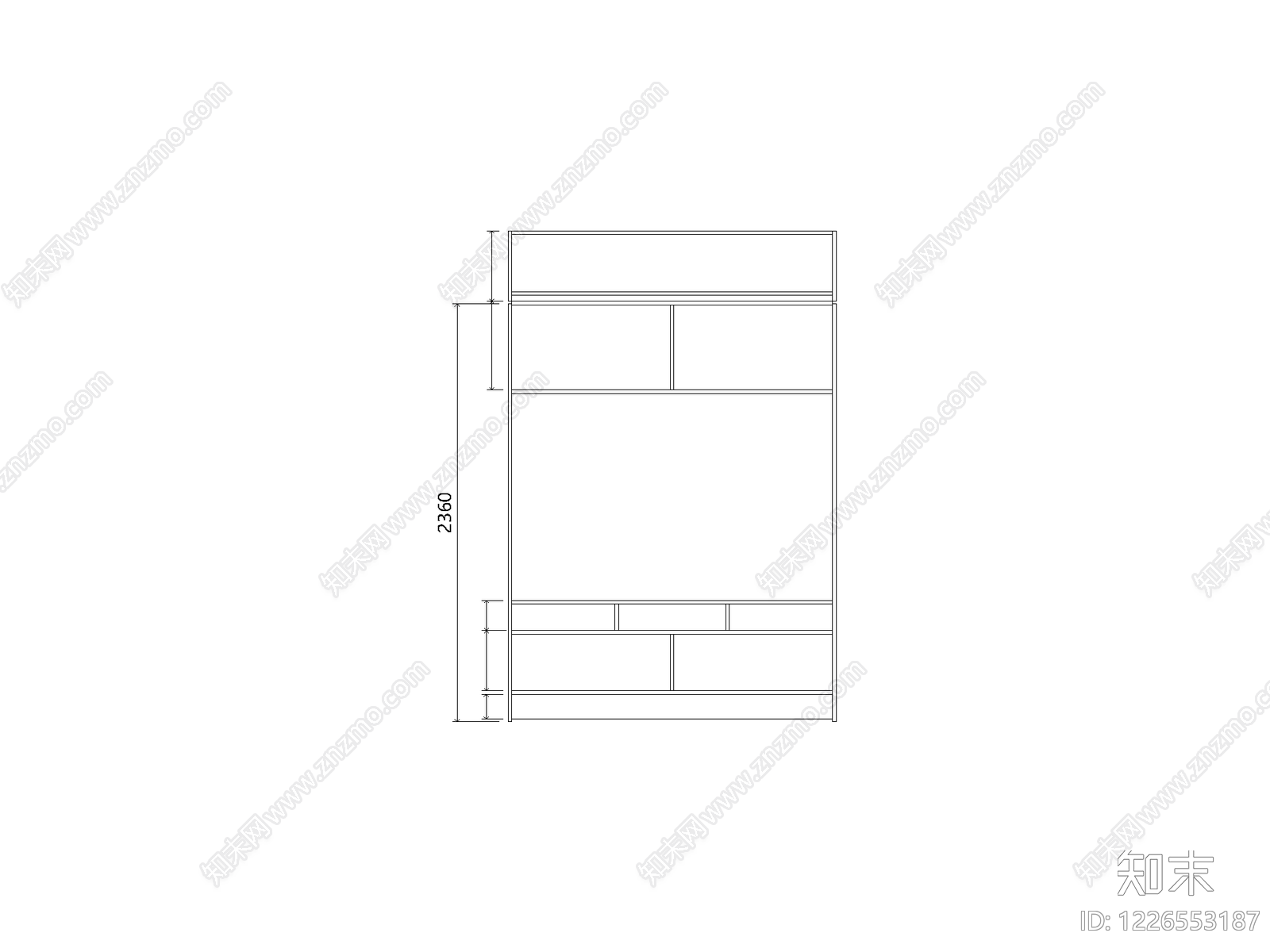 整木家居设计模块动态库cad施工图下载【ID:1226553187】