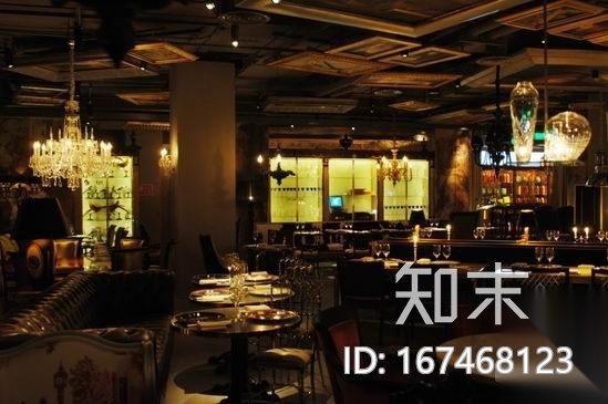 [北京]朝阳建国门外双塔式写字楼内特色餐厅施工图（含...cad施工图下载【ID:167468123】