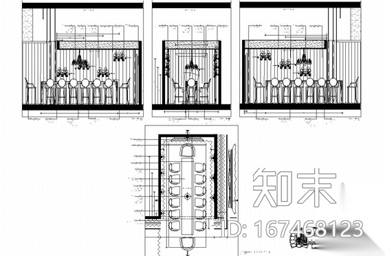 [北京]朝阳建国门外双塔式写字楼内特色餐厅施工图（含...cad施工图下载【ID:167468123】
