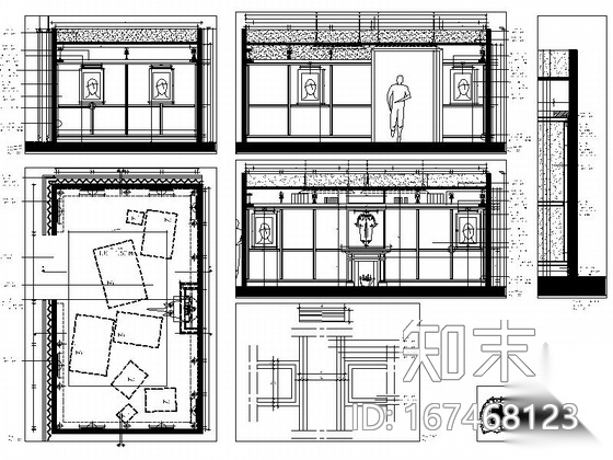 [北京]朝阳建国门外双塔式写字楼内特色餐厅施工图（含...cad施工图下载【ID:167468123】