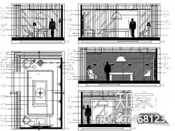 [北京]朝阳建国门外双塔式写字楼内特色餐厅施工图（含...cad施工图下载【ID:167468123】