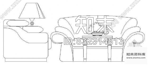 图块/节点沙发立面图块1cad施工图下载【ID:832314813】