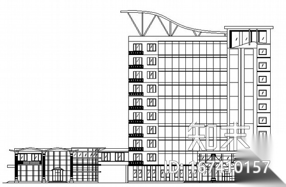 [毕业设计]某十层现代综合性办公楼建筑结构施工图施工图下载【ID:167410157】