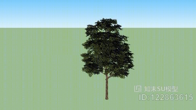 现实树木低波利SU模型下载【ID:122863615】