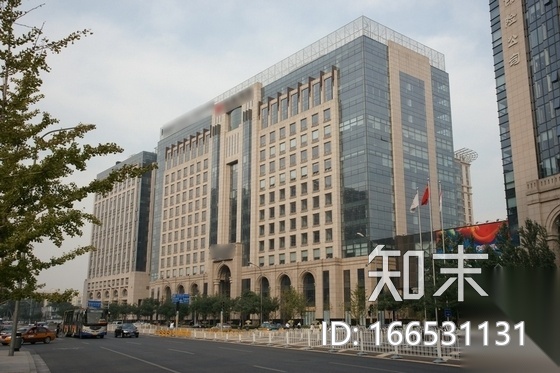 [北京]金融街中心区简洁现代顶级写字楼公共部分装修施工...cad施工图下载【ID:166531131】