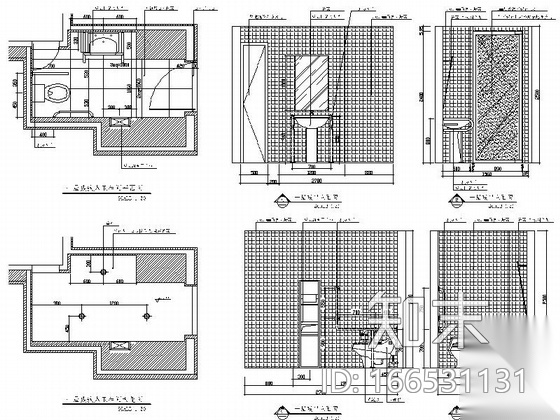 [北京]金融街中心区简洁现代顶级写字楼公共部分装修施工...cad施工图下载【ID:166531131】