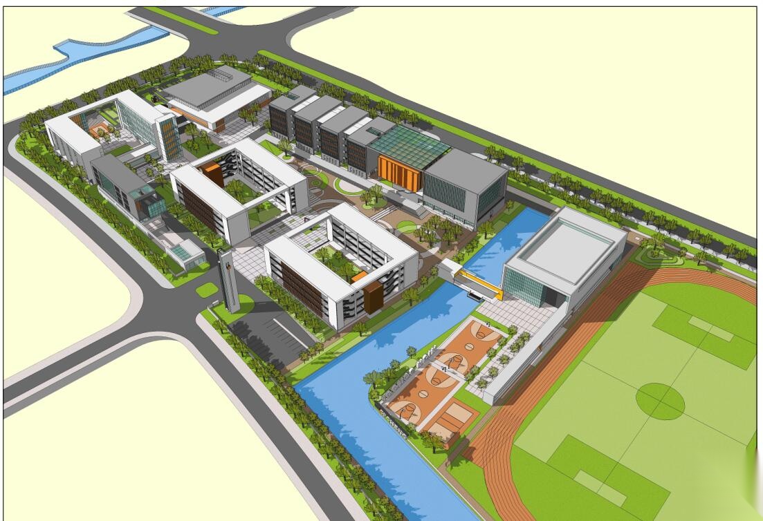 [浙江]宁波某中学现代建筑方案设计文本23个su+60个ca...cad施工图下载【ID:165405159】