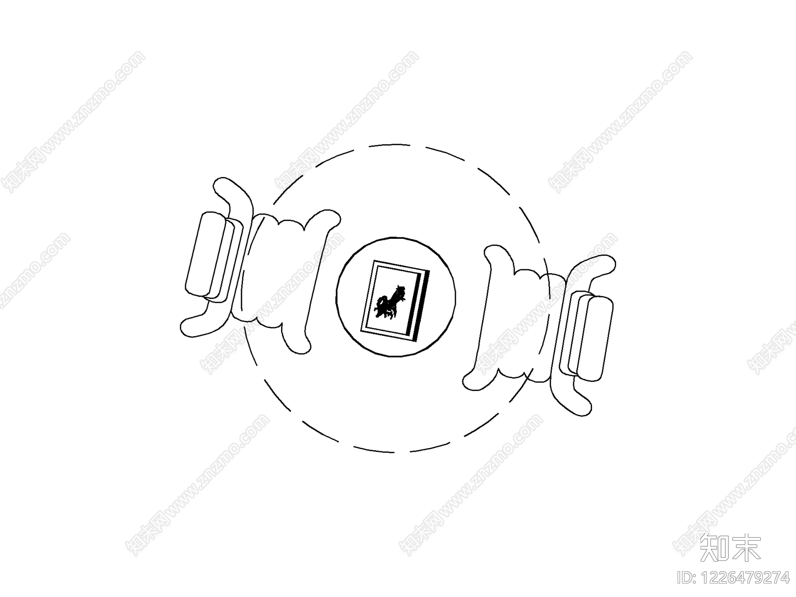 挂画cad施工图下载【ID:1226479274】