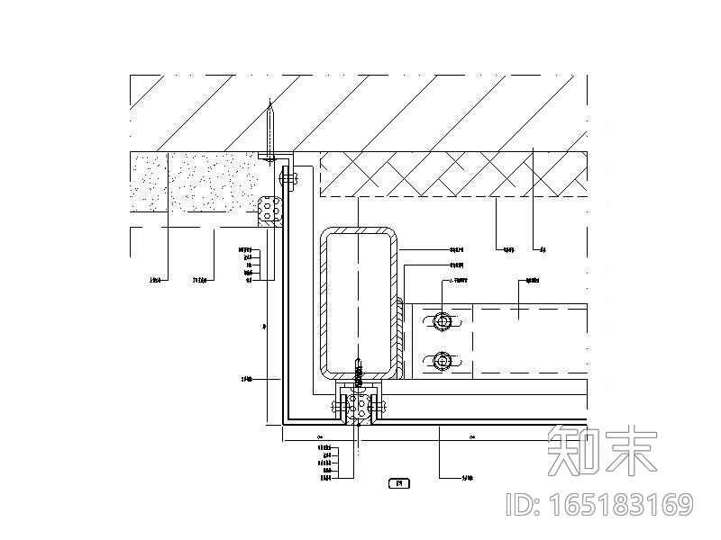 特殊板幕墙系统标准图CAD施工图下载【ID:165183169】