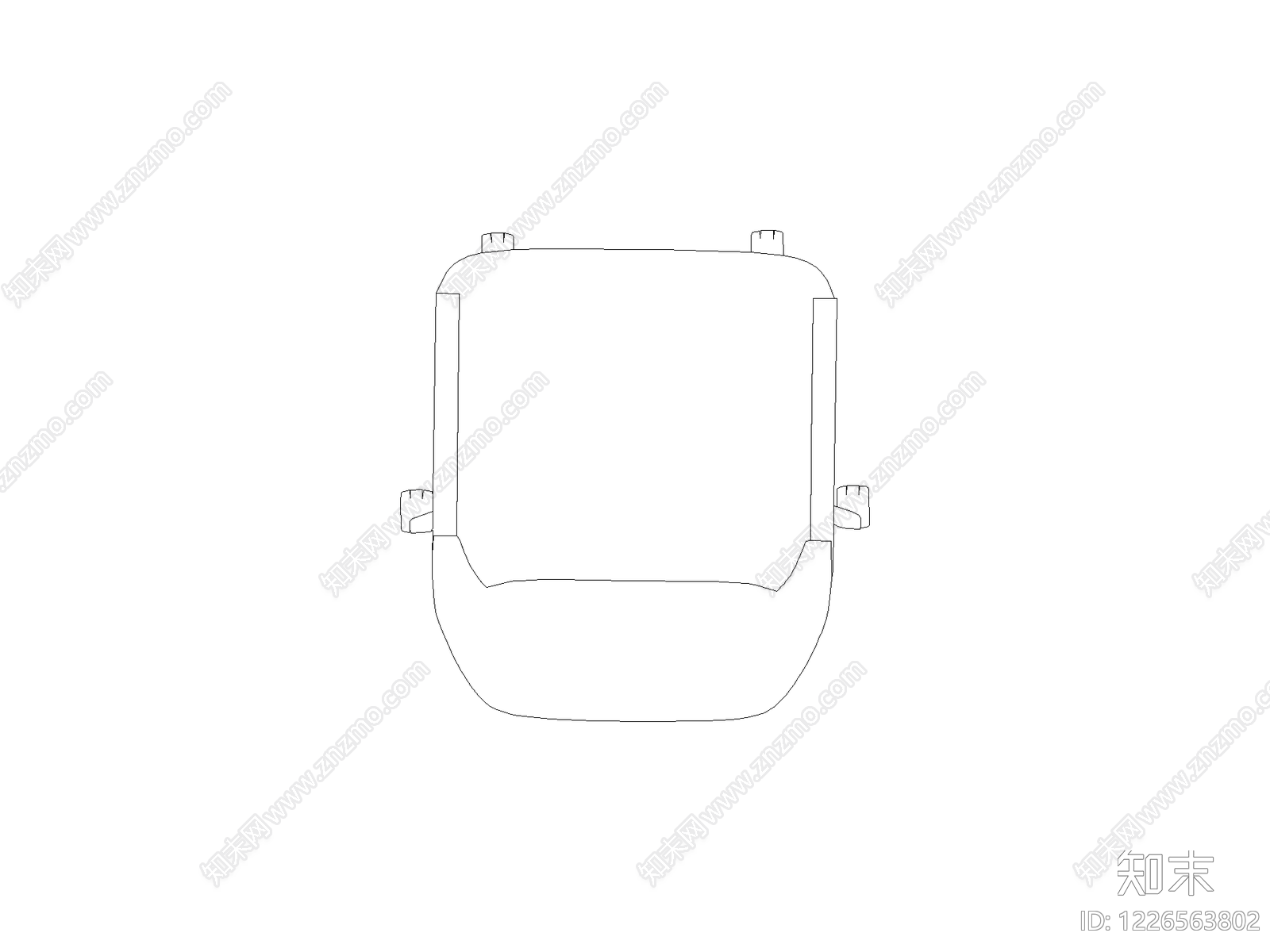 沙发cad施工图下载【ID:1226563802】