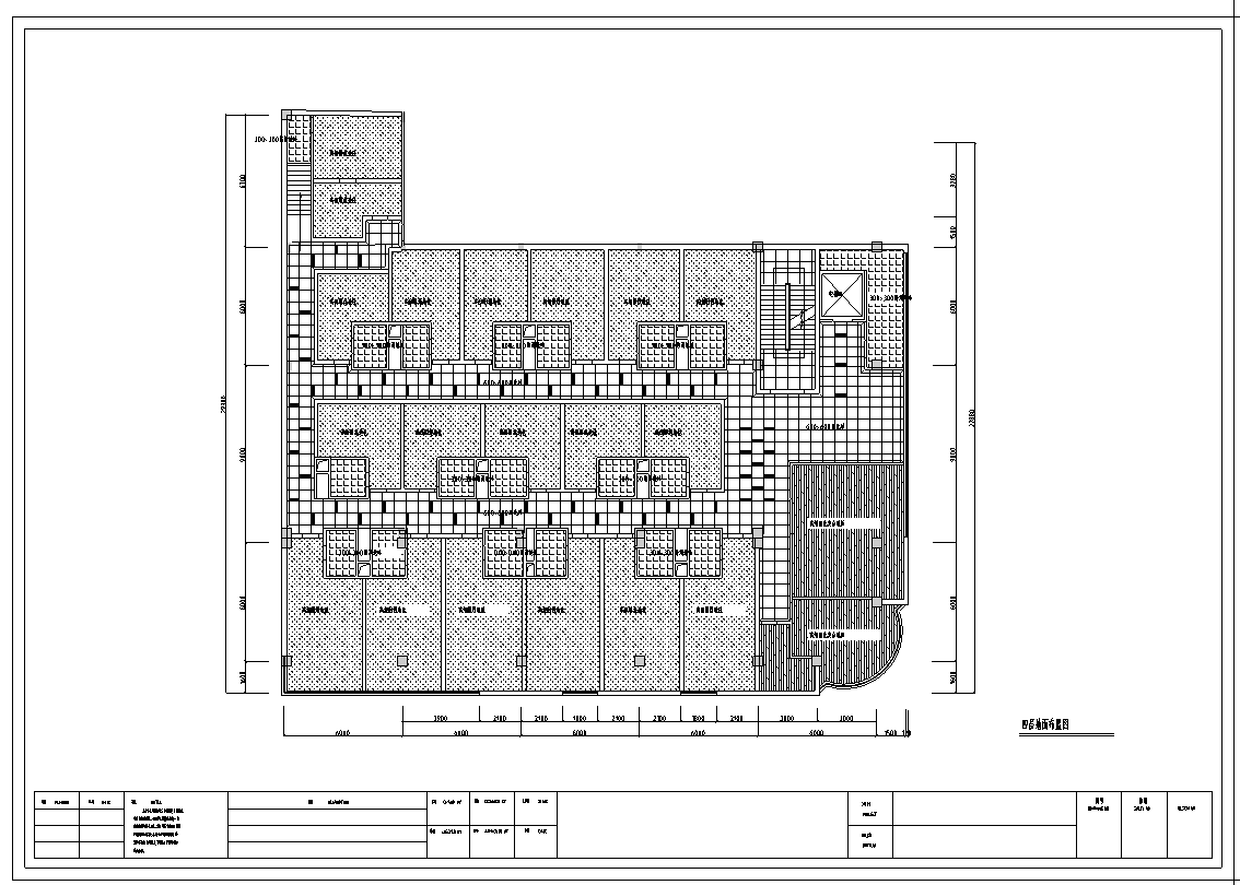 某大厦茶园宾馆室内设计装修施工图（含43张）cad施工图下载【ID:160412104】
