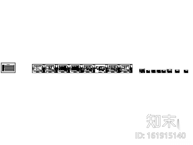 现代简约三居装修（含效果）cad施工图下载【ID:161915140】