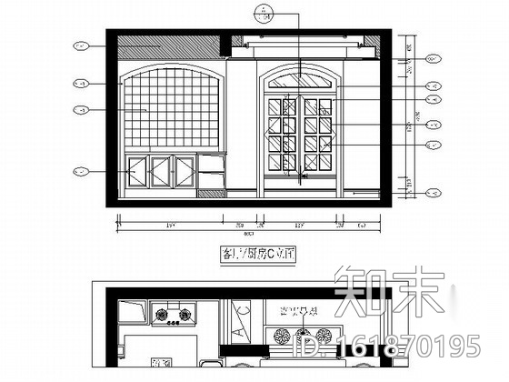 田园风格两居室样板房装修图（含效果）施工图下载【ID:161870195】