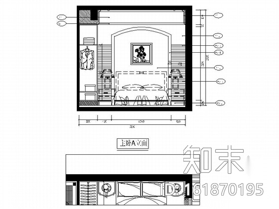 田园风格两居室样板房装修图（含效果）施工图下载【ID:161870195】