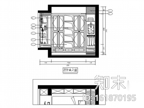 田园风格两居室样板房装修图（含效果）施工图下载【ID:161870195】