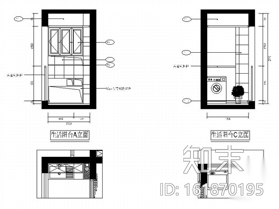 田园风格两居室样板房装修图（含效果）施工图下载【ID:161870195】