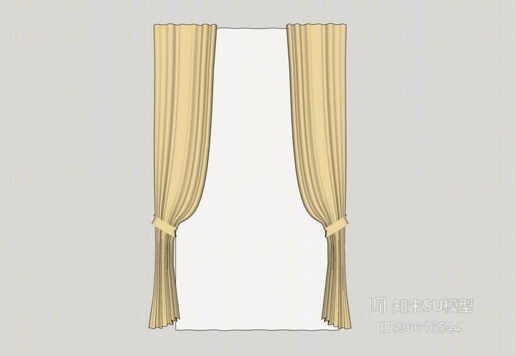 窗帘SU模型下载【ID:96616544】