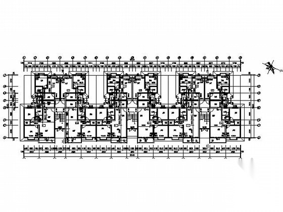 某六层一梯四住宅楼建筑施工图（南梯）cad施工图下载【ID:167627162】