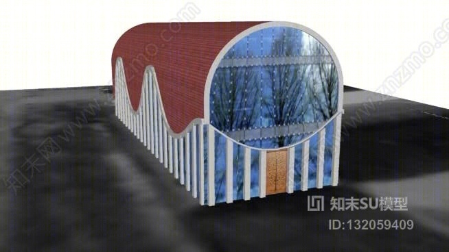 塔林犹太教堂SU模型下载【ID:132059409】