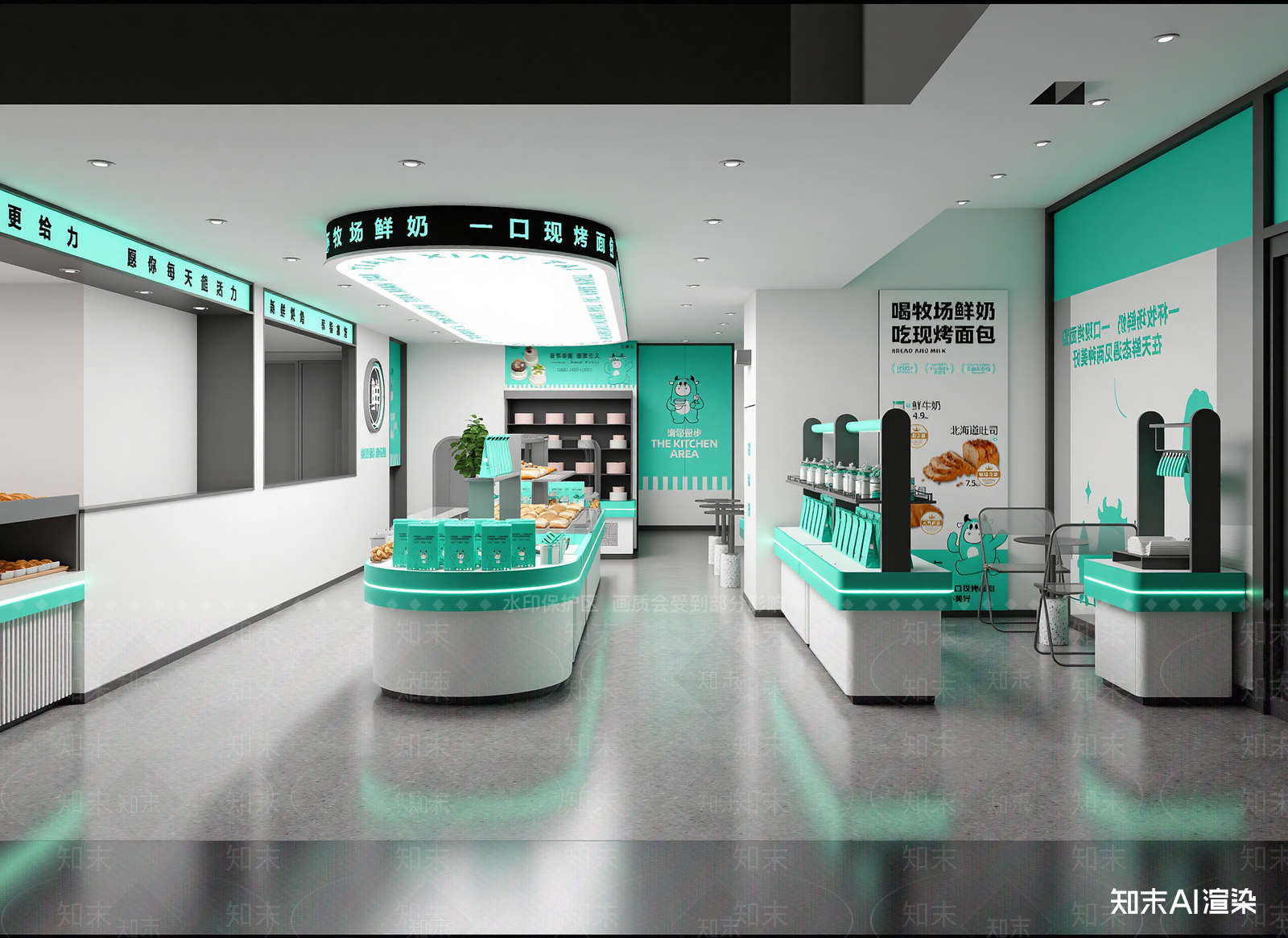 简约面包店3D模型下载【ID:1215056286】
