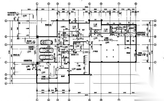 某二层别墅建筑结构水电施工套图cad施工图下载【ID:149923109】