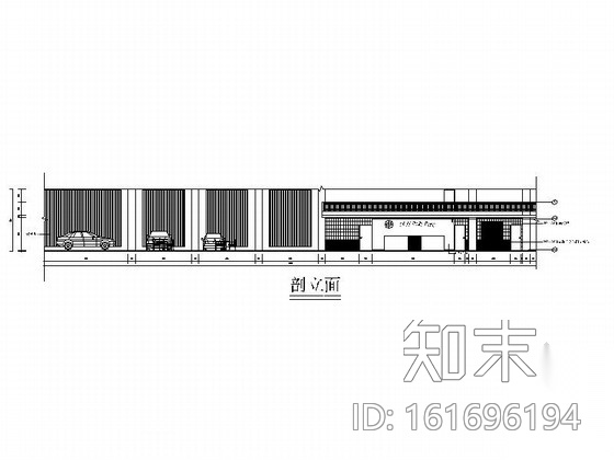 某现代时尚汽车展厅装修施工图（含效果模型）cad施工图下载【ID:161696194】