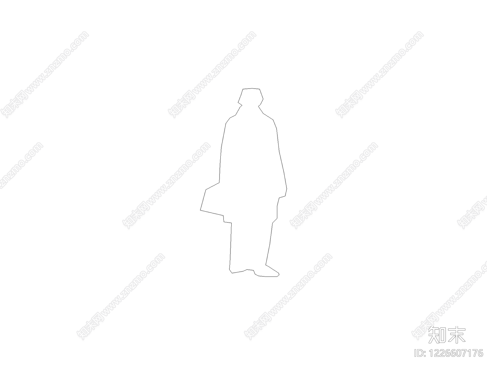 现代人物CAD图纸