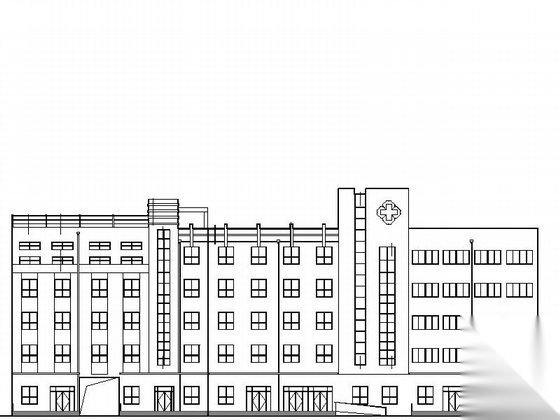 [陕西]某五层中医医院综合楼建筑施工图施工图下载【ID:166802179】