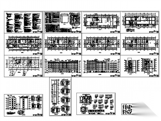 [陕西]某五层中医医院综合楼建筑施工图cad施工图下载【ID:166802179】
