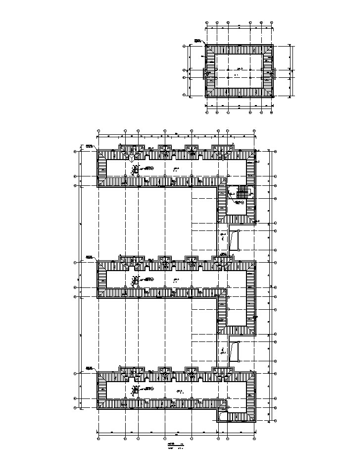 [安徽]多层新中式风格小学办公楼及综合楼建筑施工图（...施工图下载【ID:166315137】