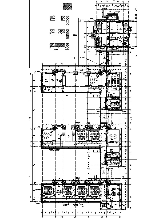 [安徽]多层新中式风格小学办公楼及综合楼建筑施工图（...施工图下载【ID:166315137】