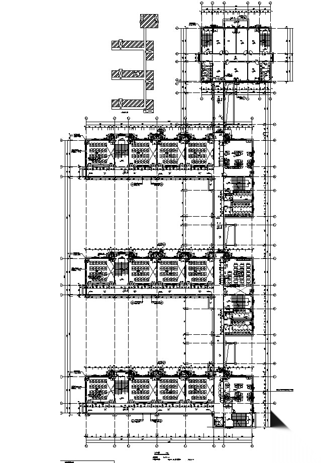 [安徽]多层新中式风格小学办公楼及综合楼建筑施工图（...施工图下载【ID:166315137】