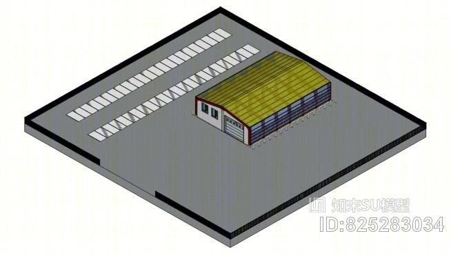 典型小型工厂SU模型下载【ID:825283034】