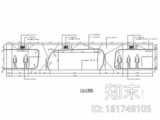 [北京]136㎡品牌体育服装专卖店装修图cad施工图下载【ID:161749105】