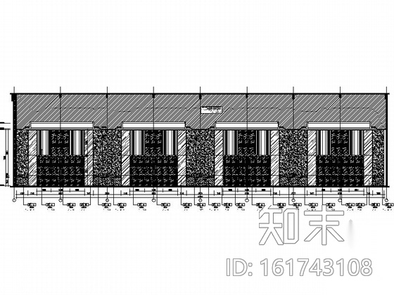 [惠州]高档奢华五星级酒店宴会厅装修施工图（含效果）cad施工图下载【ID:161743108】