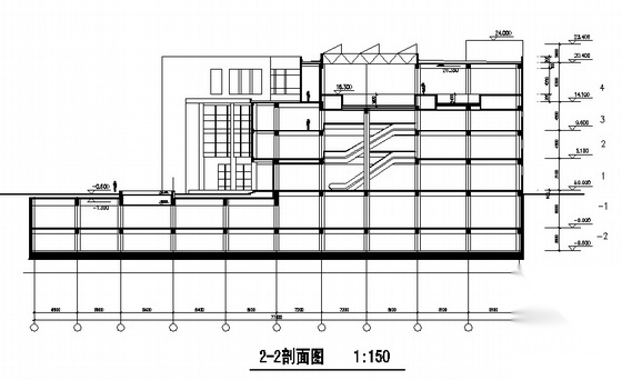 [西安]某三十一层商业综合办公楼(办公、公寓、餐饮、俱...cad施工图下载【ID:166060190】