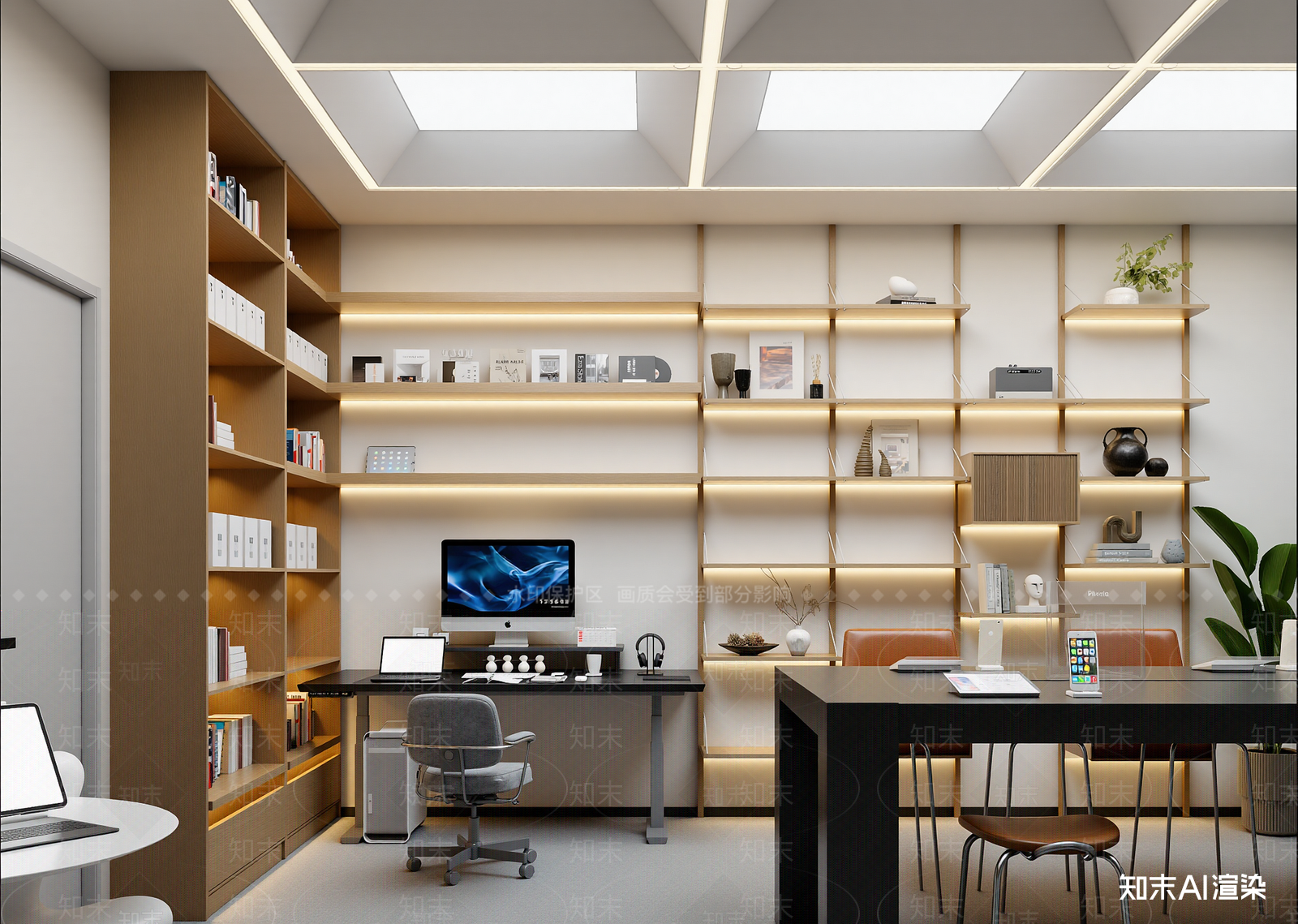 现代办公室3D模型下载【ID:1215053721】