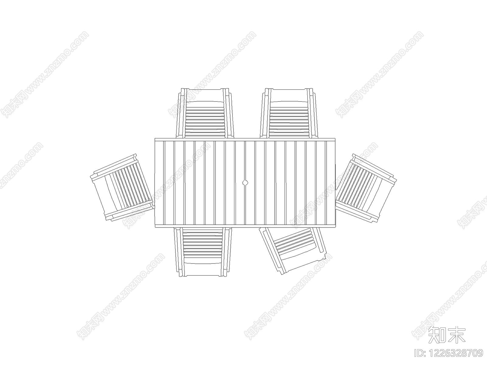 桌椅cad施工图下载【ID:1226328709】